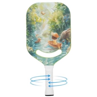 Balanced One-piece Carbon Fiber Pickleball Racket