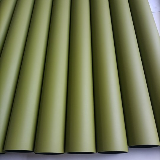 Roll wrapped fiberglass tube