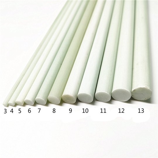 White Fiberglass Rod
