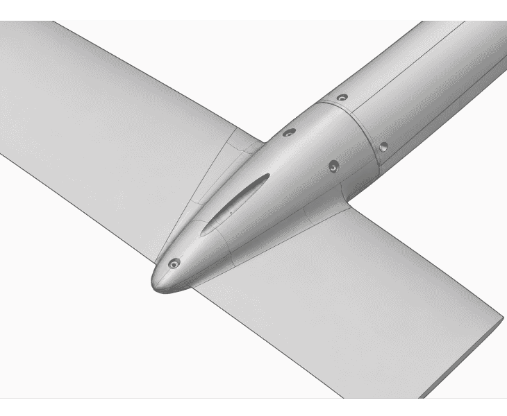 Custom carbon efoil mast